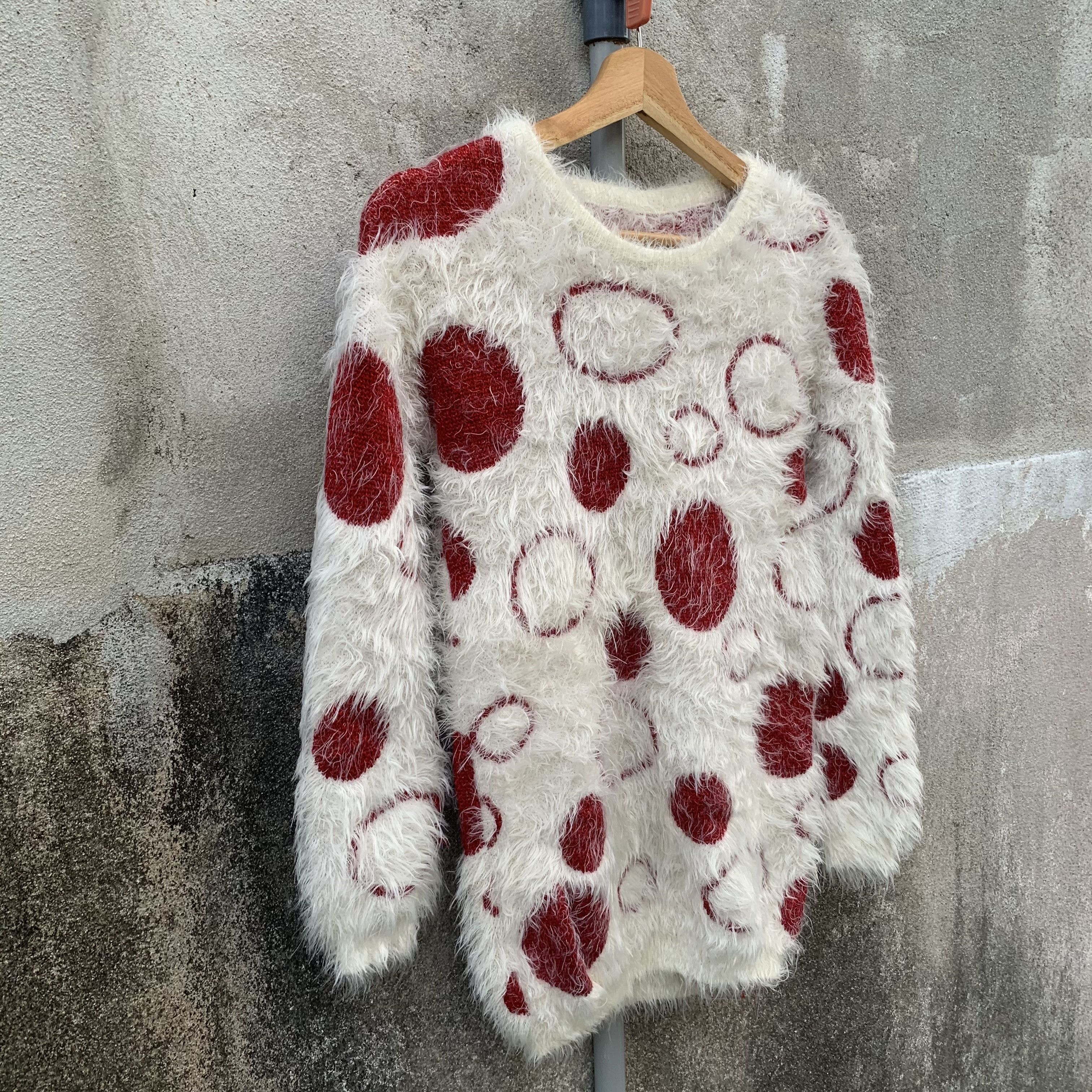 Aran Isles Knitwear Mohair Fur Japanese Vintage Sweater Jumper Pullover Sweater Size US XXS / EU 40 - 2 Thumbnail