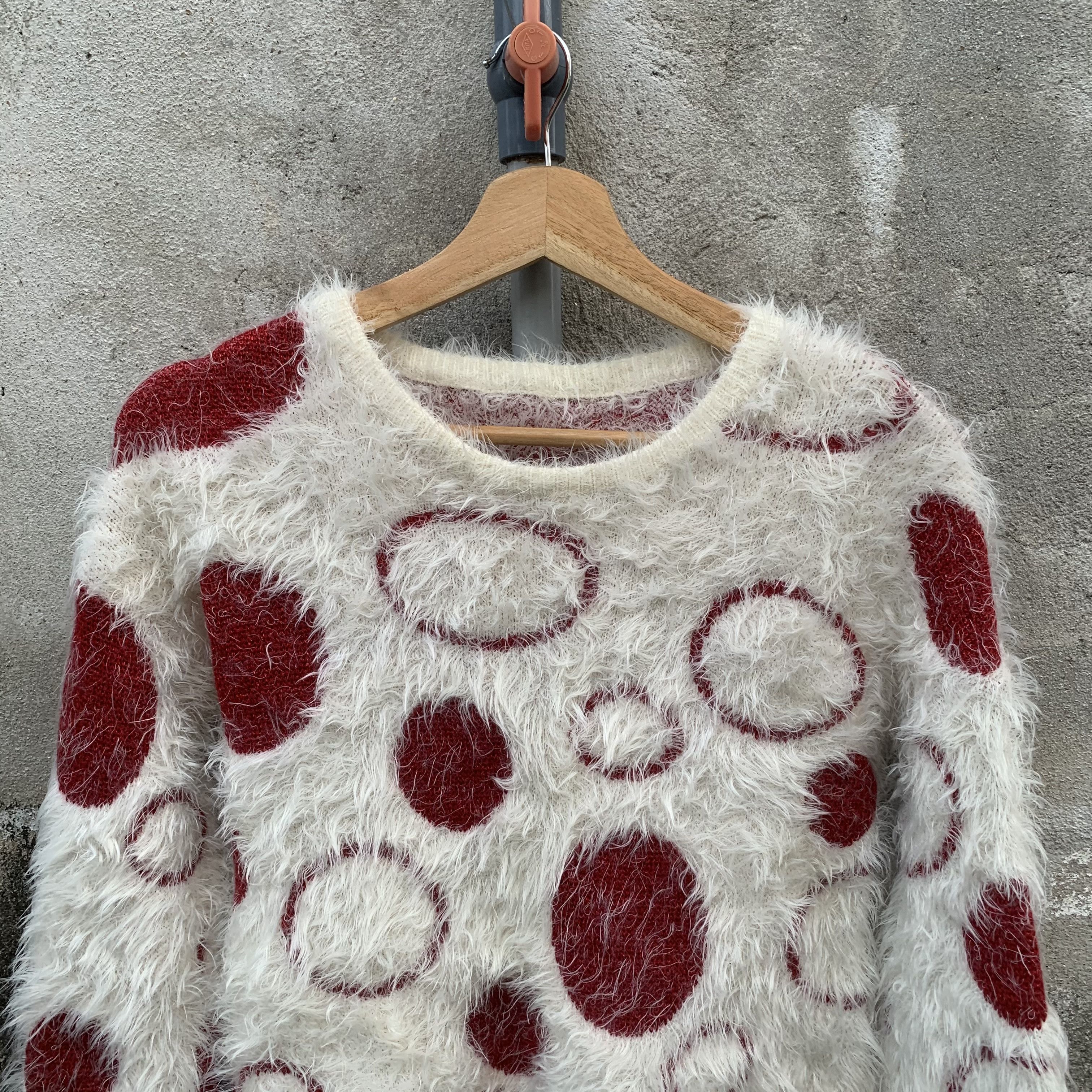 Aran Isles Knitwear Mohair Fur Japanese Vintage Sweater Jumper Pullover Sweater Size US XXS / EU 40 - 5 Thumbnail
