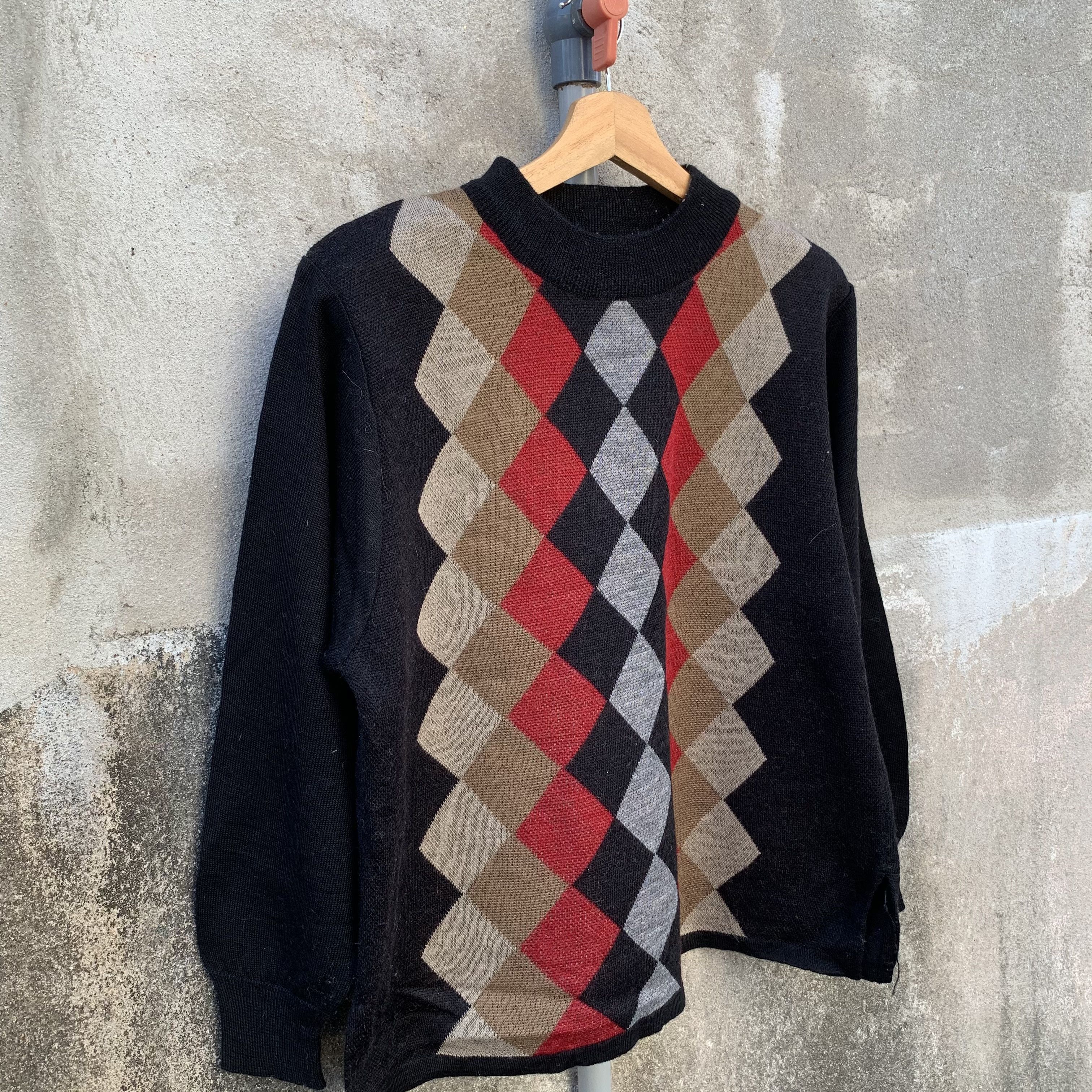Aran Isles Knitwear FINANCIER Diamond Pattern Knit Jumper Sweater Size US M / EU 48-50 / 2 - 4 Thumbnail