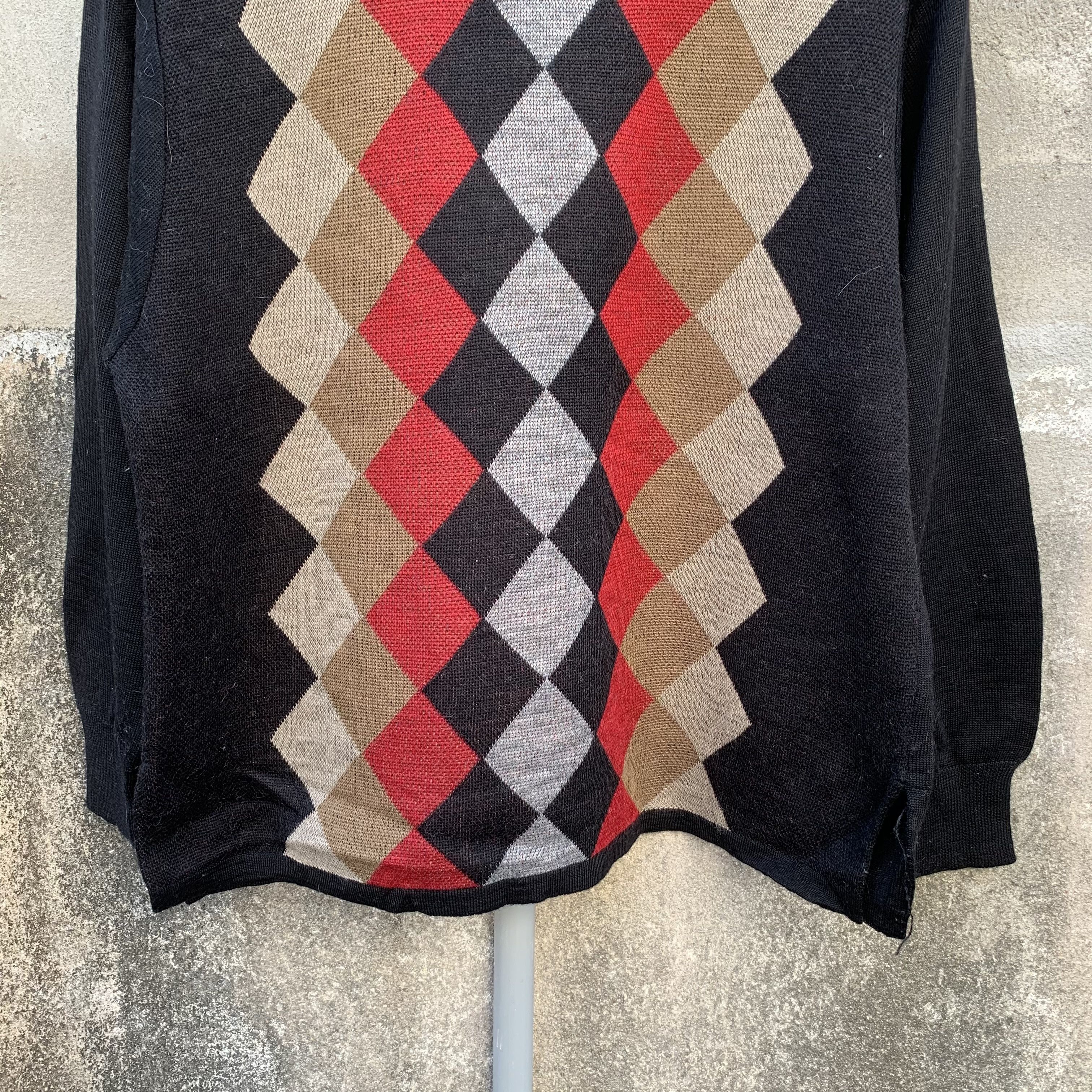Aran Isles Knitwear FINANCIER Diamond Pattern Knit Jumper Sweater Size US M / EU 48-50 / 2 - 3 Thumbnail