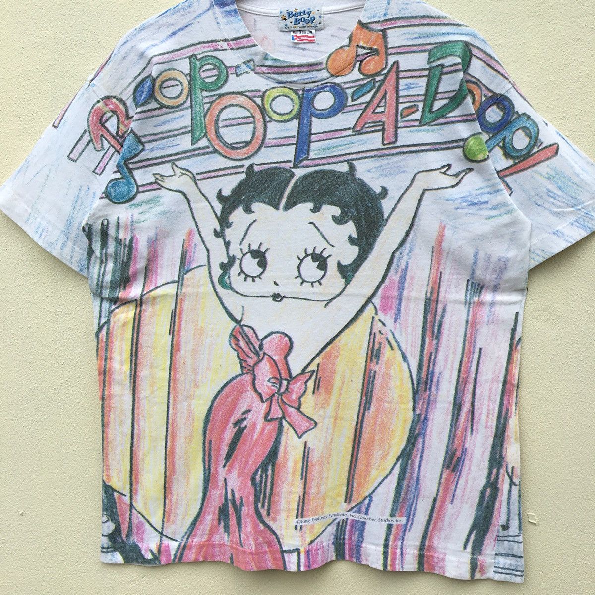 Cartoon Network Vintage BETTY BOOP ALL OVER PRINT DESIGN T-shirt Size US L / EU 52-54 / 3 - 5 Thumbnail