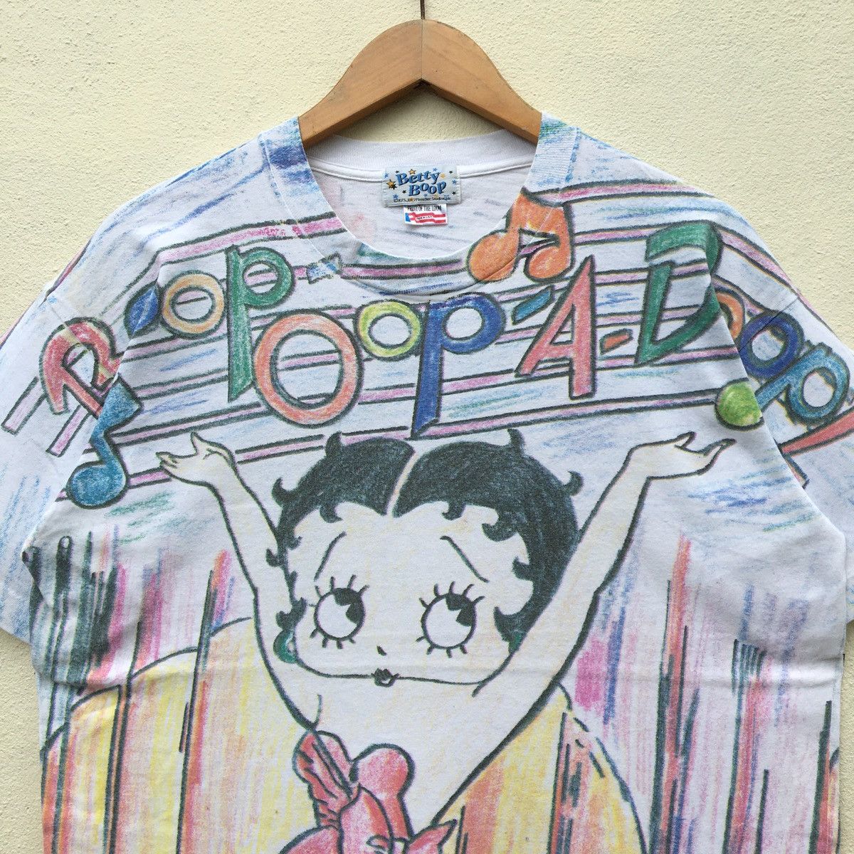 Cartoon Network Vintage BETTY BOOP ALL OVER PRINT DESIGN T-shirt Size US L / EU 52-54 / 3 - 2 Thumbnail