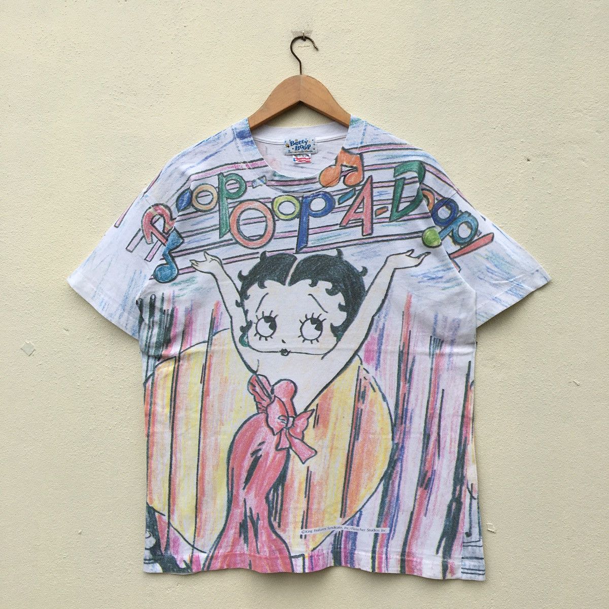 Cartoon Network Vintage BETTY BOOP ALL OVER PRINT DESIGN T-shirt Size US L / EU 52-54 / 3 - 1 Thumbnail