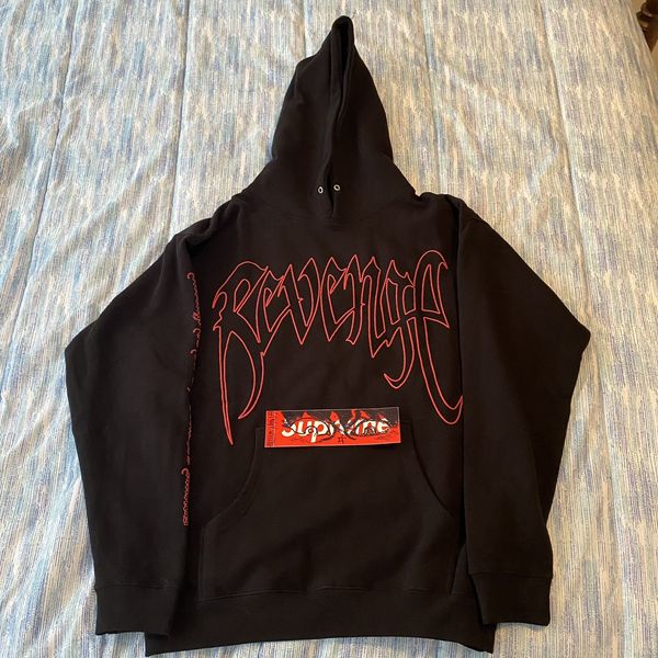 Revenge Revenge Black and Red (bred) Outline Hoodie Black - L - DS ...