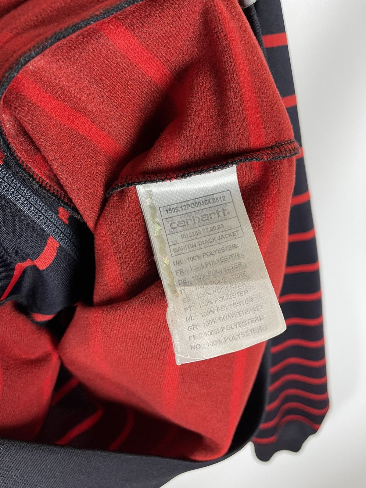 Carhartt Carhartt Maritim striped track jacket full zip Size US L / EU 52-54 / 3 - 7 Thumbnail