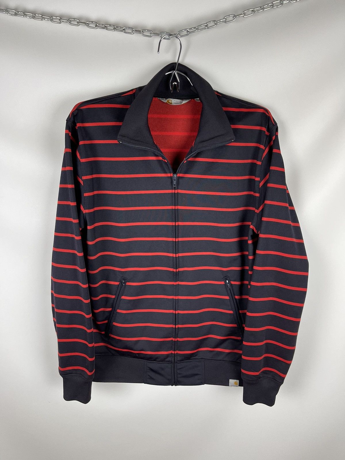 Carhartt Carhartt Maritim striped track jacket full zip Size US L / EU 52-54 / 3 - 1 Thumbnail