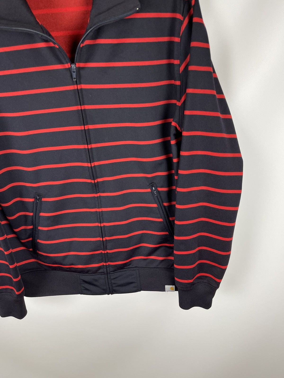 Carhartt Carhartt Maritim striped track jacket full zip Size US L / EU 52-54 / 3 - 5 Thumbnail