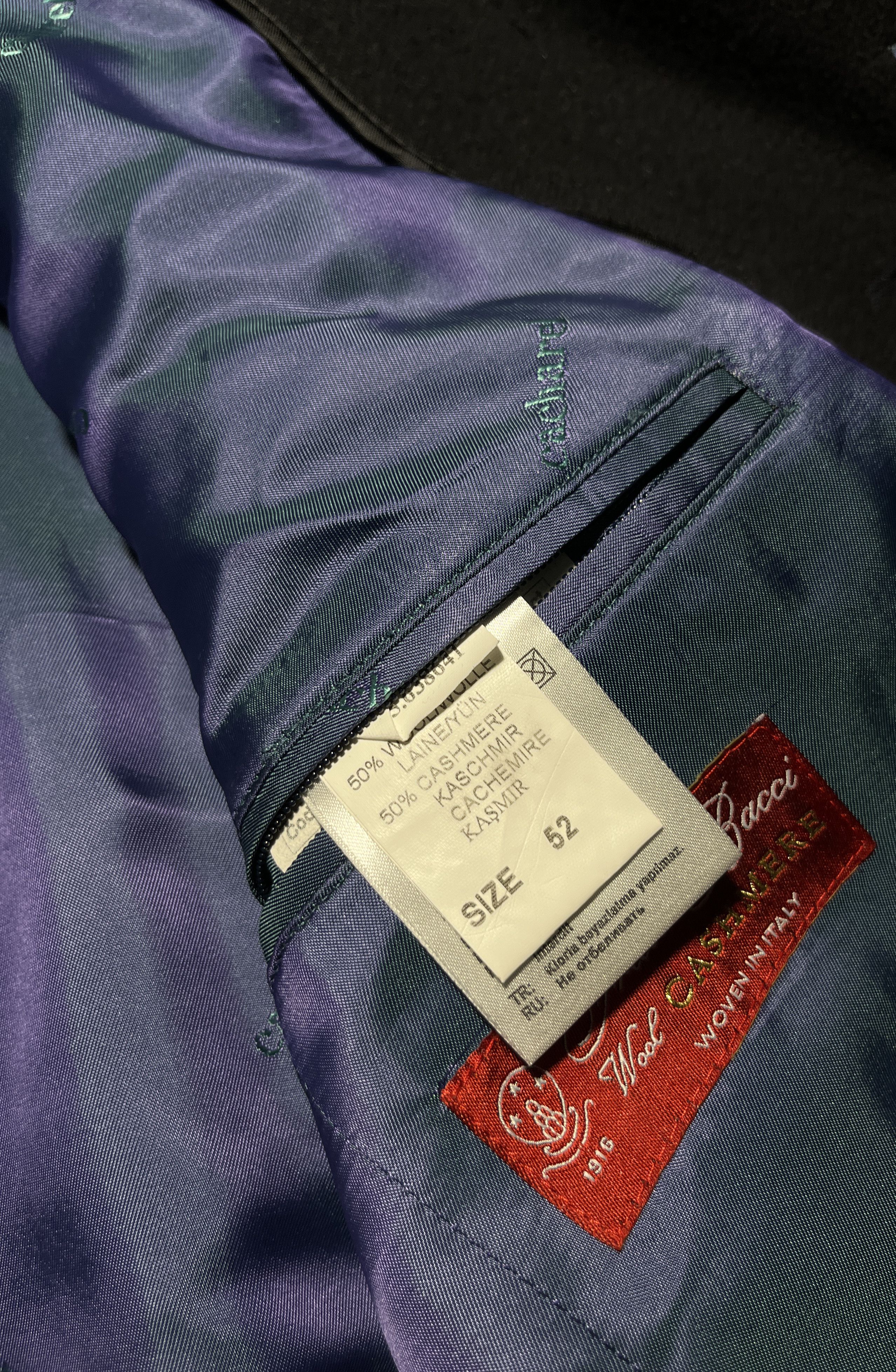 Cacharel CACHAREL Cashmere+Wool Navy Blue Stunning Overcoat Size US L / EU 52-54 / 3 - 12 Thumbnail