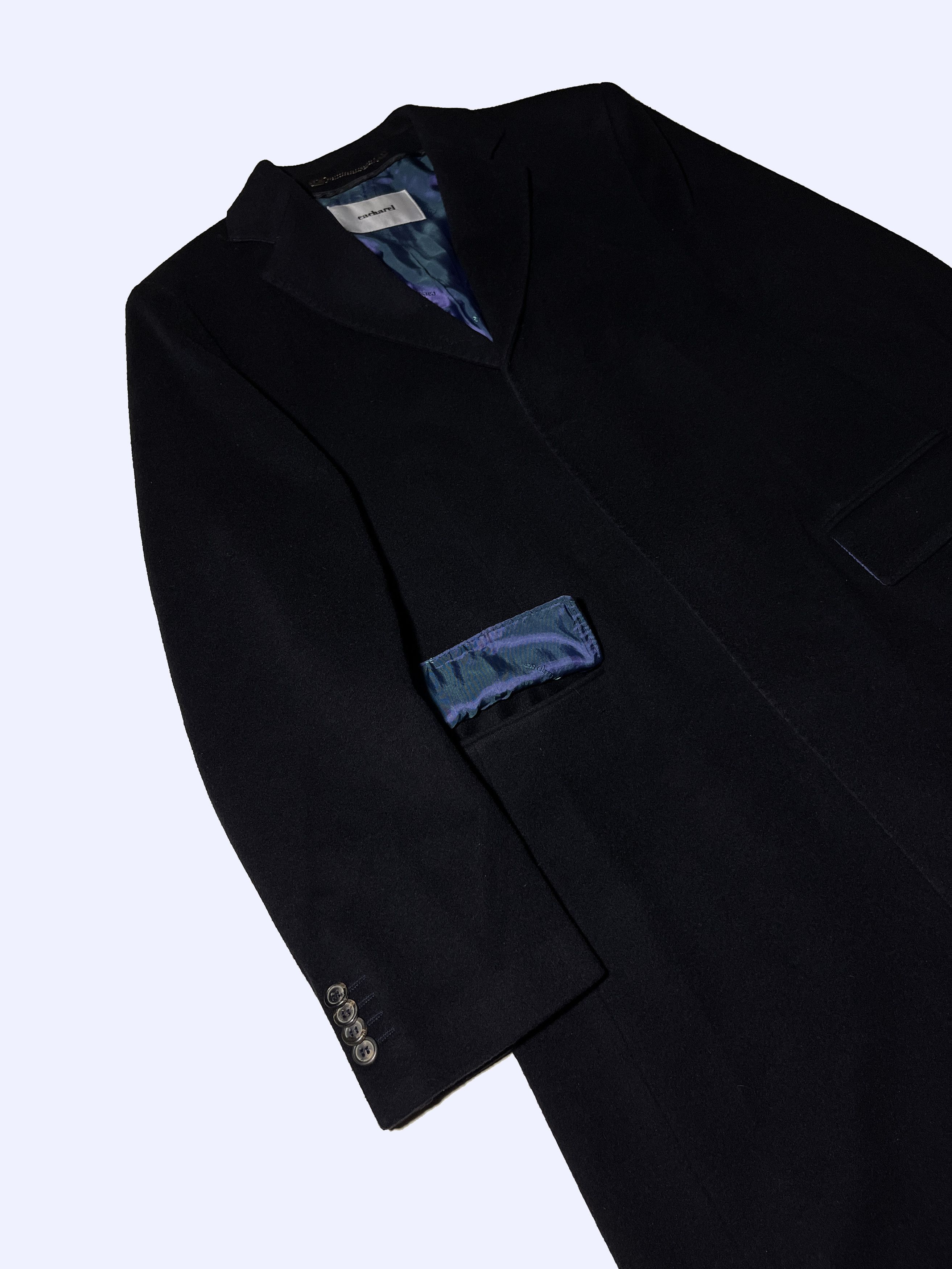 Cacharel CACHAREL Cashmere+Wool Navy Blue Stunning Overcoat Size US L / EU 52-54 / 3 - 10 Thumbnail