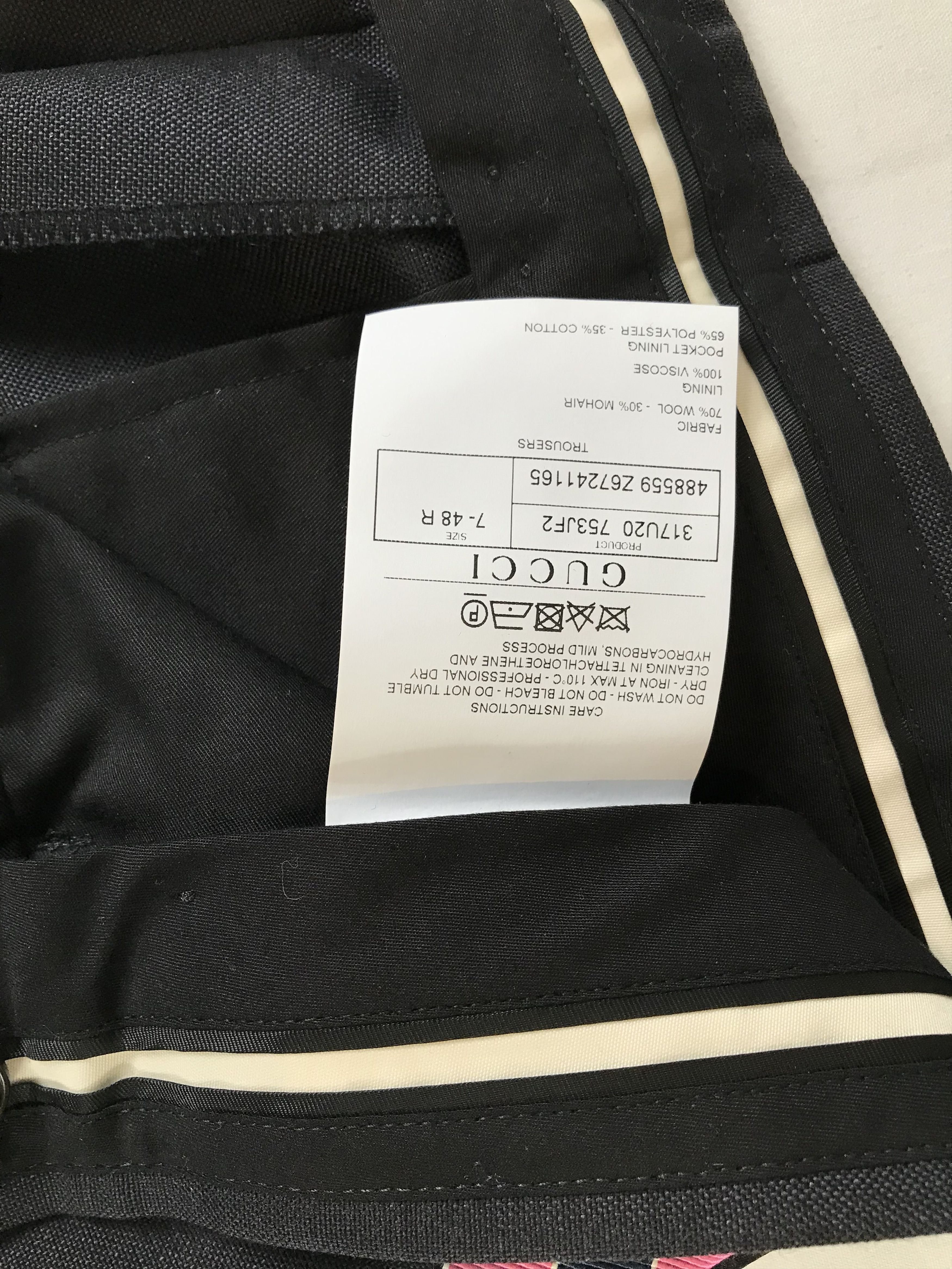 Gucci Men's Gucci Trousers With White Stripes Size US 32 / EU 48 - 8 Thumbnail