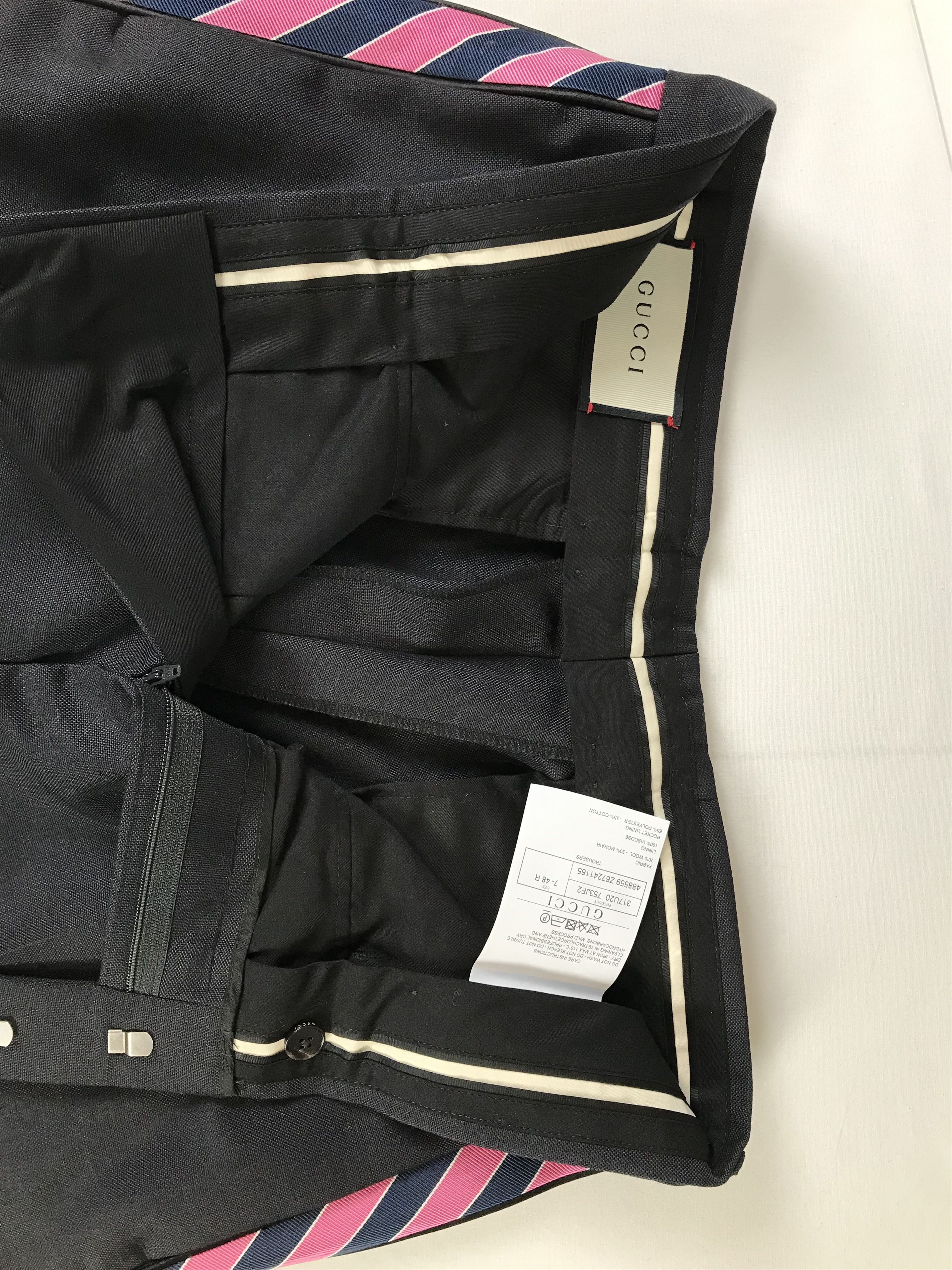 Gucci Men's Gucci Trousers With White Stripes Size US 32 / EU 48 - 7 Thumbnail