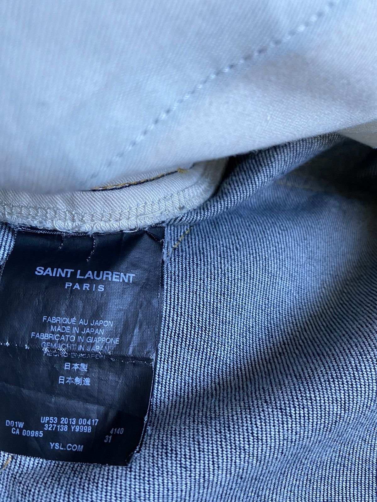 Saint Laurent Paris Hedi Era Saint Laurent D02 Skinny Jean Dark Indigo sz 31 Size US 31 - 7 Thumbnail