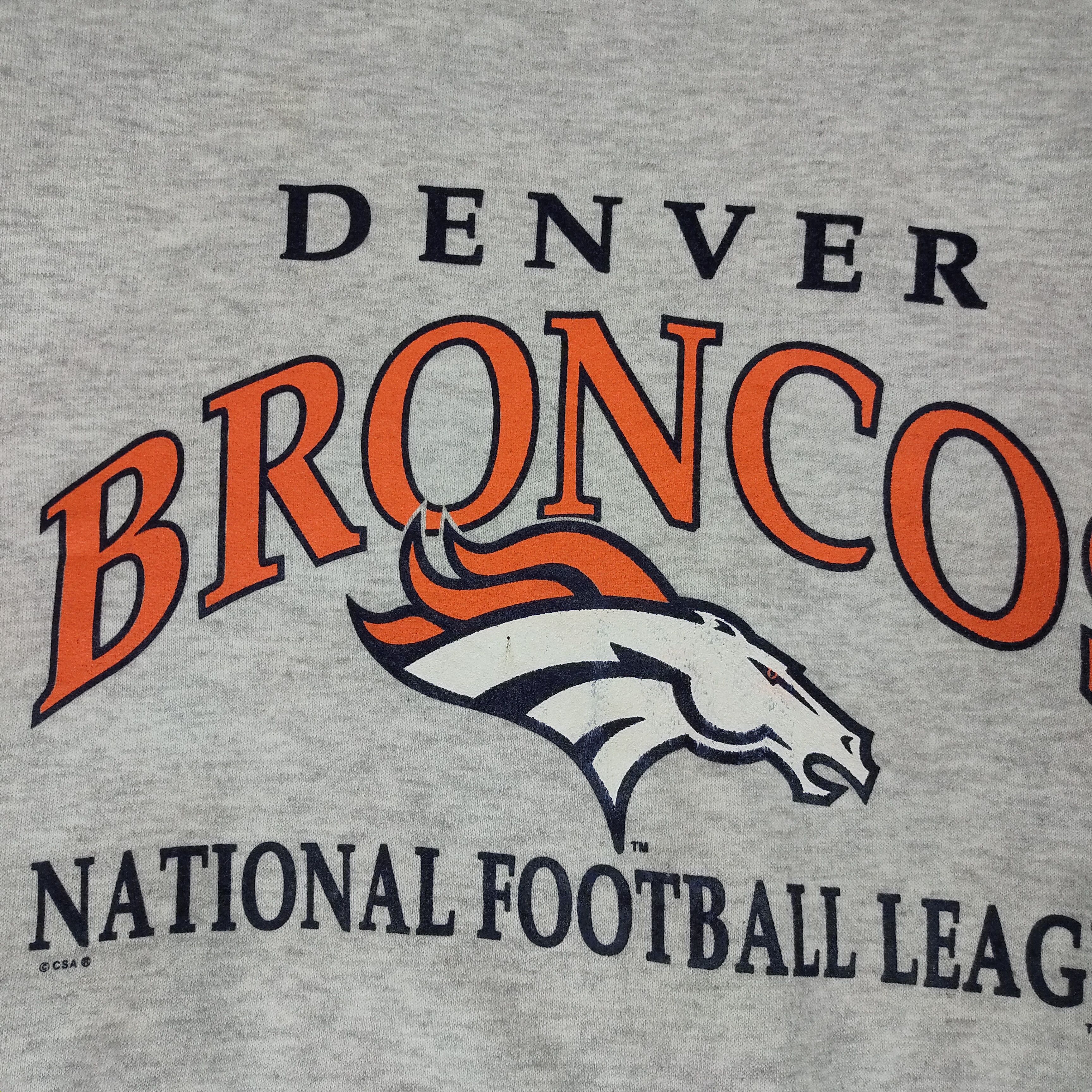 NFL × Vintage Vintage 1999 NFL DENVER BRONCOS Made in USA Sweatshirt Size US M / EU 48-50 / 2 - 2 Thumbnail