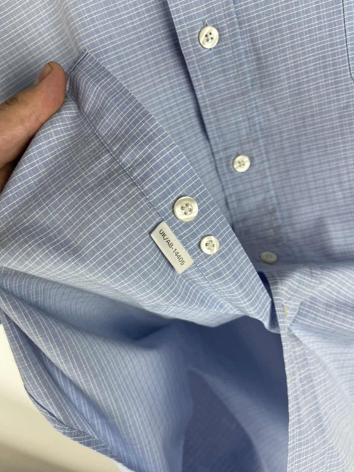 Yves Saint Laurent Yves Saint Laurent blue plaid check short sleeve shirt Size US XL / EU 56 / 4 - 10 Thumbnail