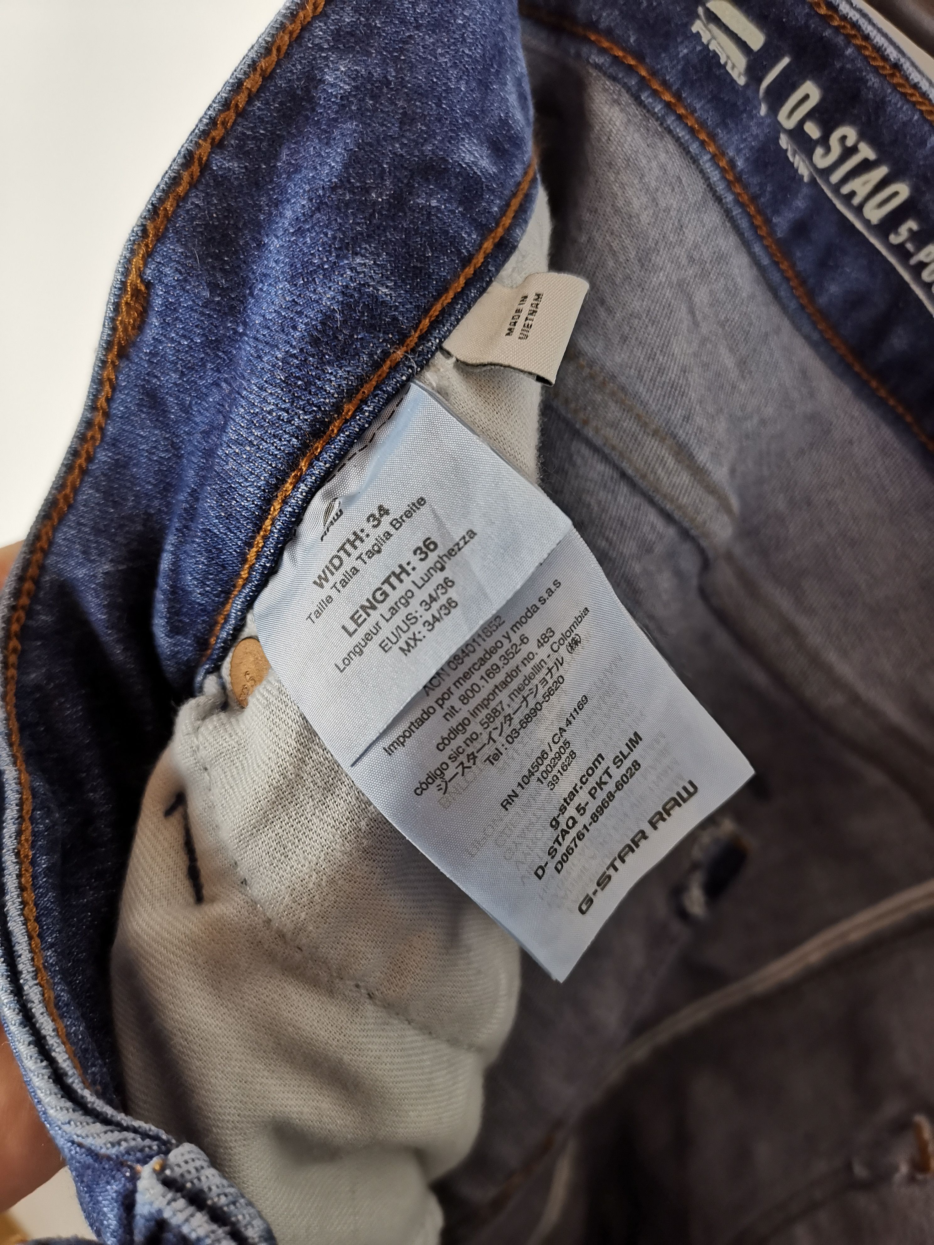 G-Star G-Star Raw D-Staq 5-pkt slim denim jeans pants Size US 34 / EU 50 - 8 Thumbnail