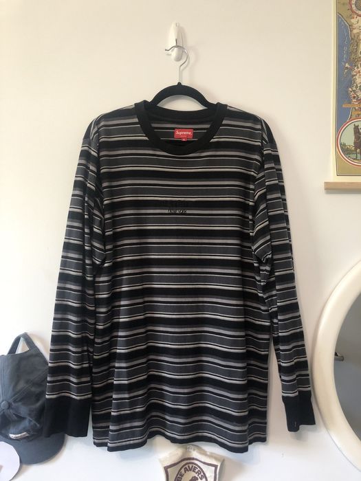 Supreme Supreme striped long sleeve t shirt