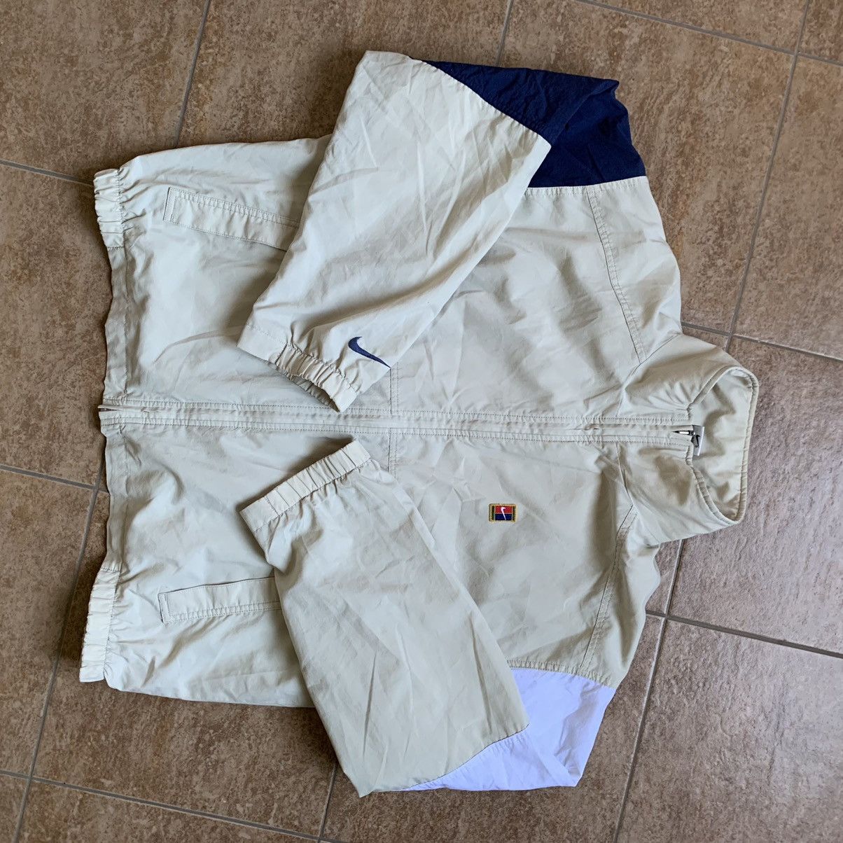 Nike × Vintage 90s Vintage Nike Court tennis Jacket Size US XL / EU 56 / 4 - 2 Thumbnail