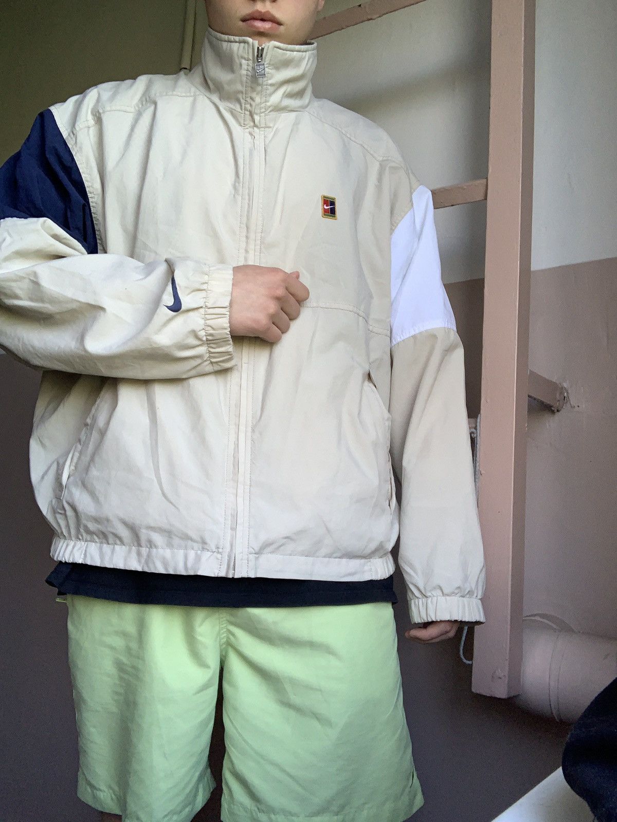 Nike × Vintage 90s Vintage Nike Court tennis Jacket Size US XL / EU 56 / 4 - 8 Thumbnail
