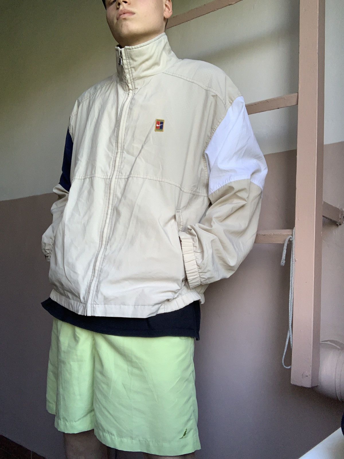 Nike × Vintage 90s Vintage Nike Court tennis Jacket Size US XL / EU 56 / 4 - 9 Thumbnail