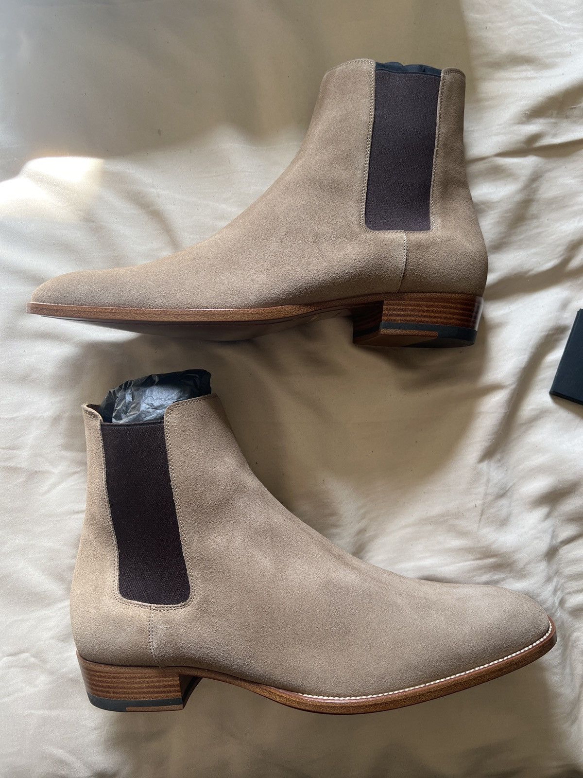 Saint Laurent Wyatt 30 Boots 44 Wyatt leather boots Saint Laurent Black size 44 EU in  main image 3