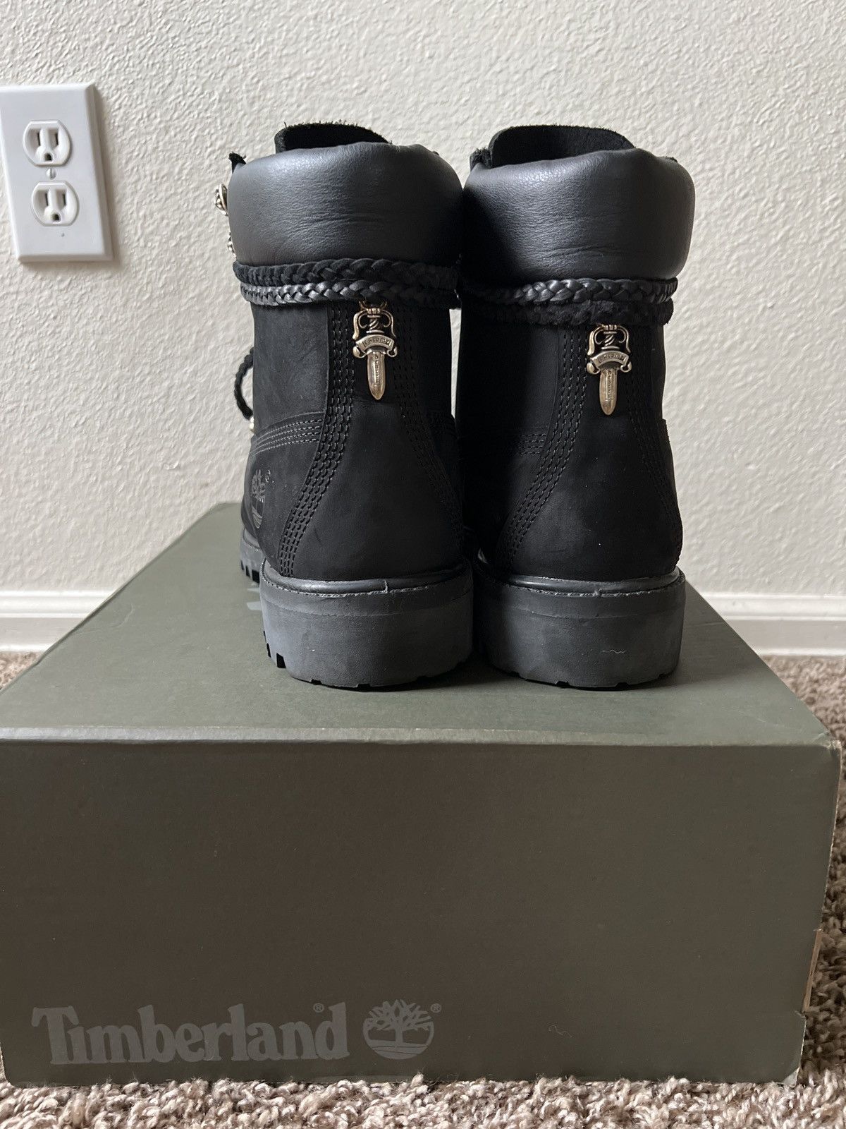 Chrome Hearts Chrome Hearts Black Timberland Boots Size US 9 / EU 42 - 12 Thumbnail