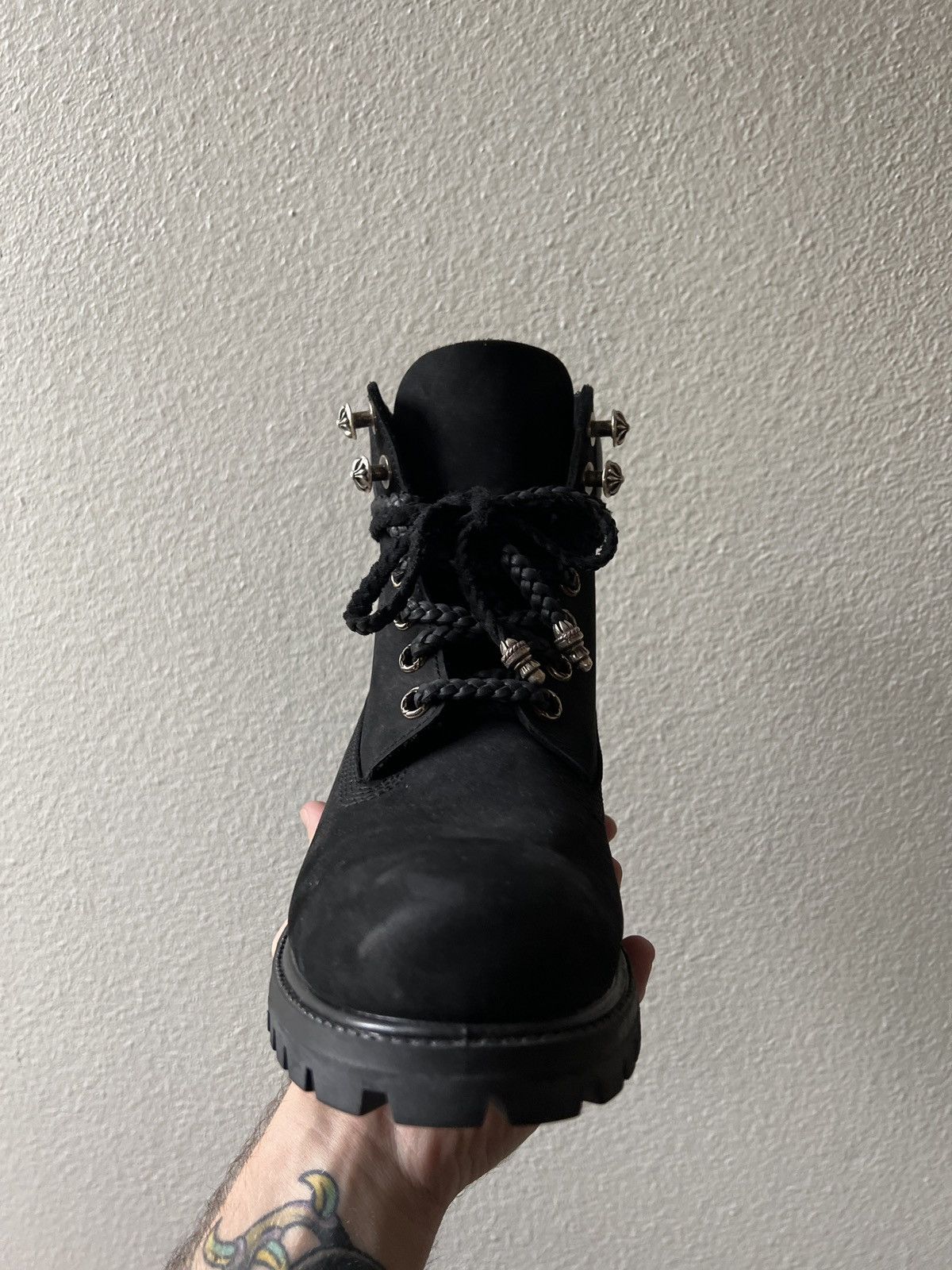 Chrome Hearts Chrome Hearts Black Timberland Boots Size US 9 / EU 42 - 6 Thumbnail