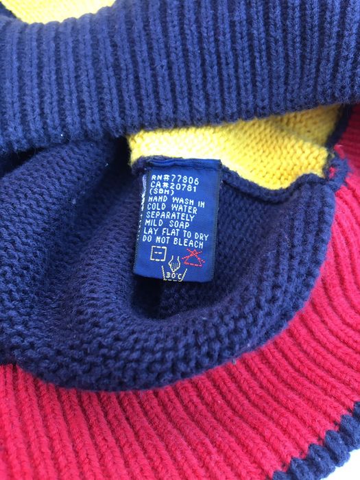 Vintage Vintage Tommy Hilfiger 90s colorblock knit sweater golf