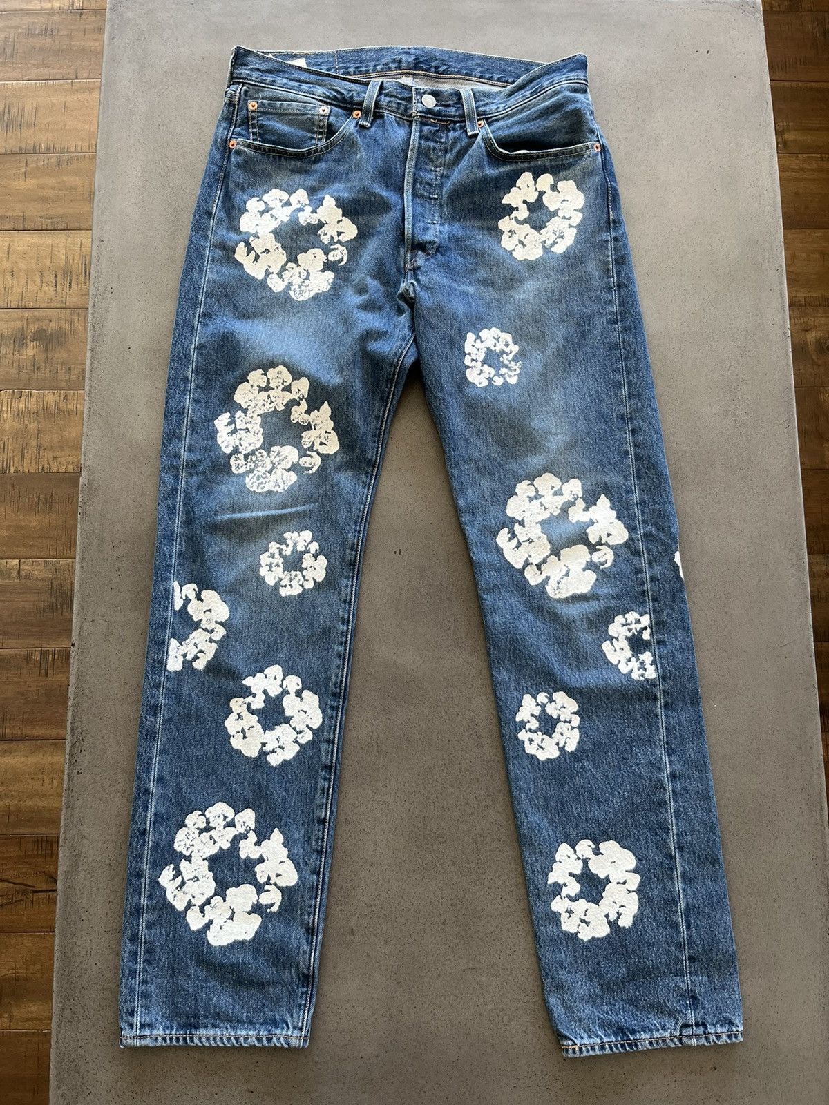DENIM TEARS × Levi's OG denim tears levi’s 501 blue wash Size US 32 / EU 48 - 1 Thumbnail