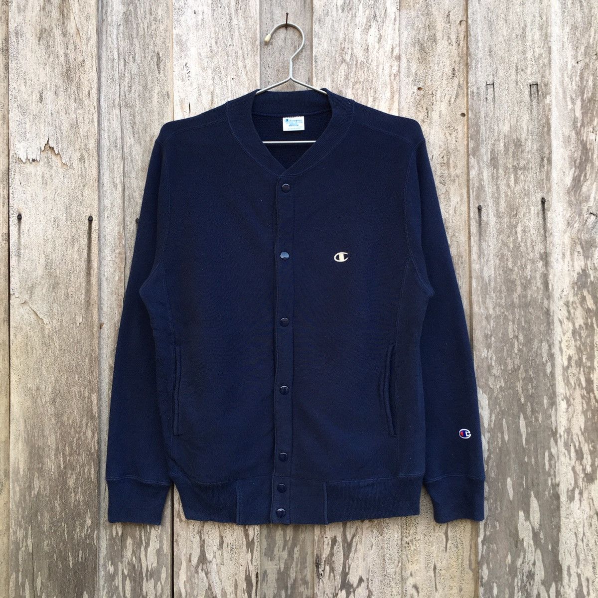 Vintage Champion Reverse Weave Button Up Sweatshirt