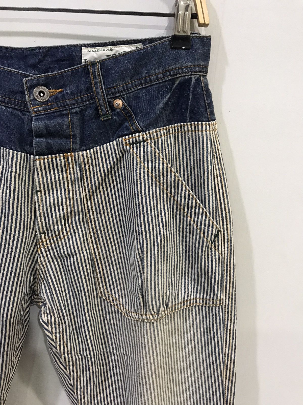 Designer × Japanese Brand LIME NCM Hybrid Hickory Denim Baker Pant Size US 29 - 2 Thumbnail