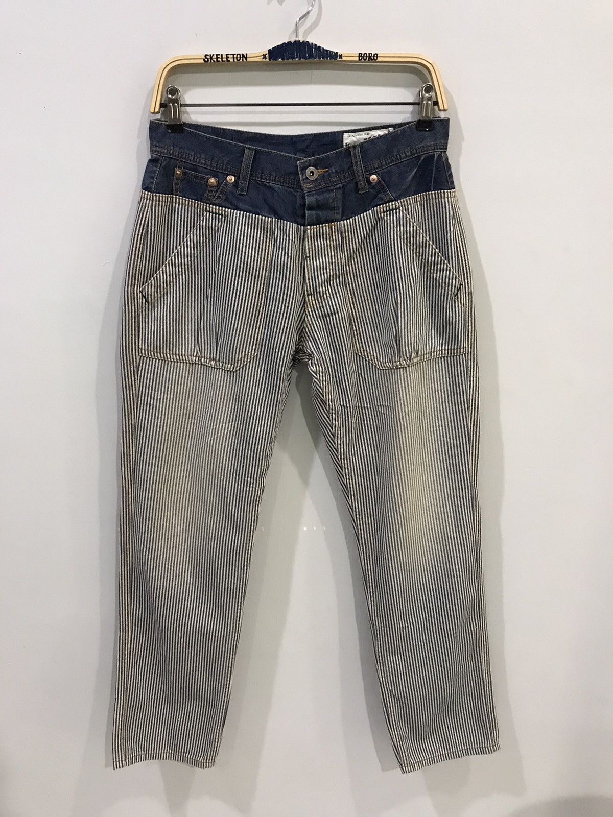 Designer × Japanese Brand LIME NCM Hybrid Hickory Denim Baker Pant Size US 29 - 1 Thumbnail