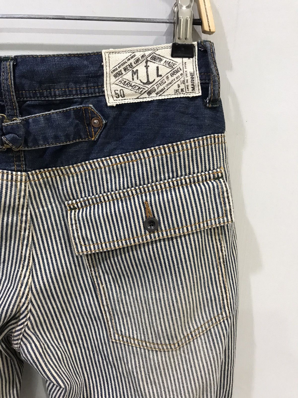 Designer × Japanese Brand LIME NCM Hybrid Hickory Denim Baker Pant Size US 29 - 9 Thumbnail