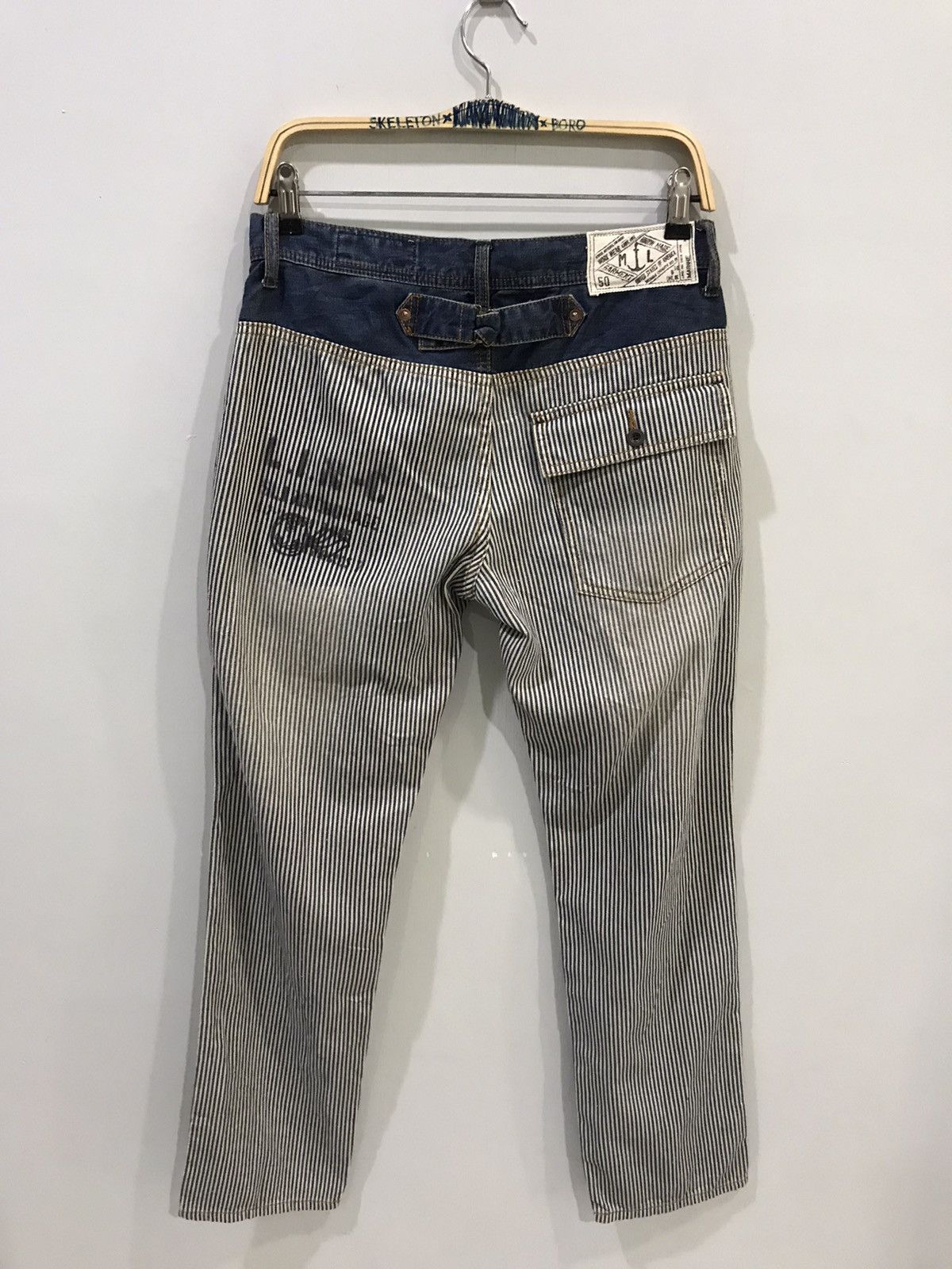 Designer × Japanese Brand LIME NCM Hybrid Hickory Denim Baker Pant Size US 29 - 8 Thumbnail