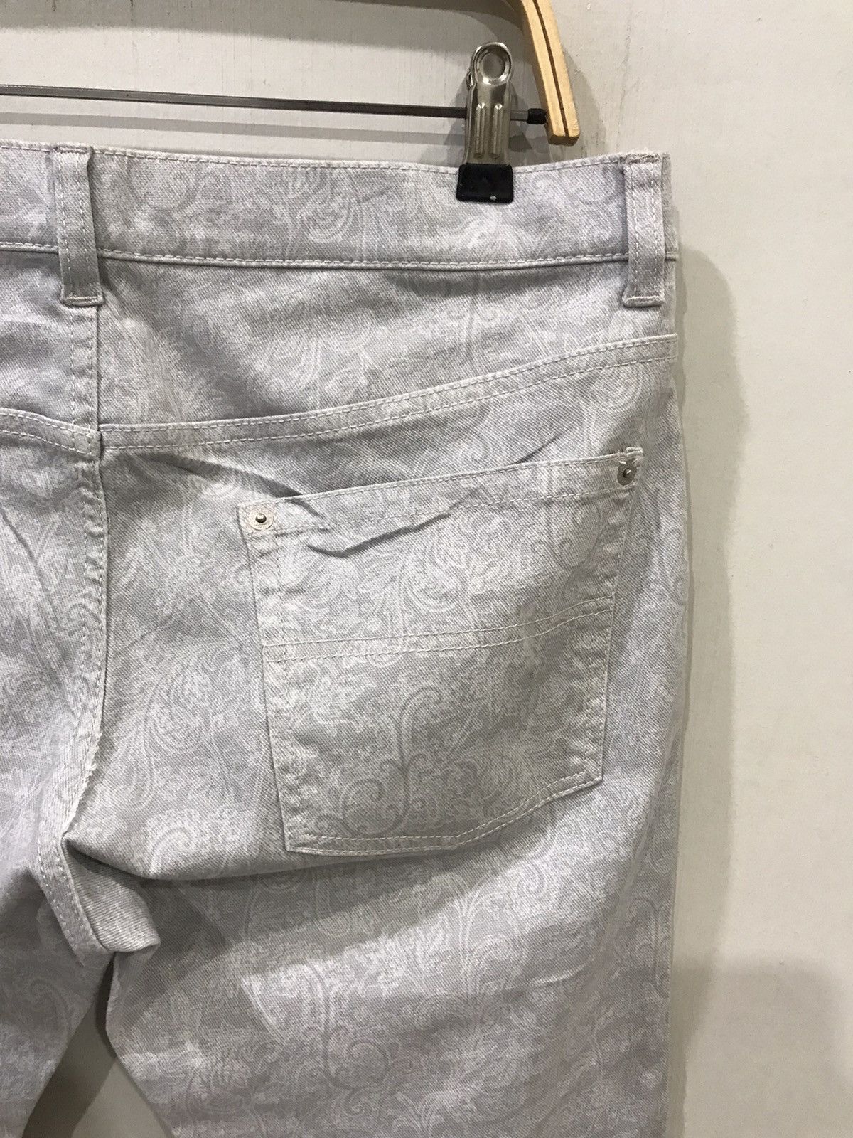 Designer × Japanese Brand LAURA FELICE Paisley Full Print Stretchable Skinny Pant Size US 34 / EU 50 - 8 Thumbnail