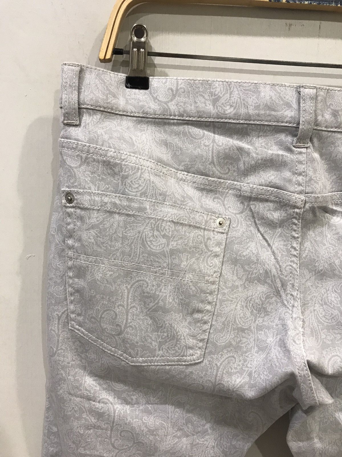 Designer × Japanese Brand LAURA FELICE Paisley Full Print Stretchable Skinny Pant Size US 34 / EU 50 - 9 Thumbnail