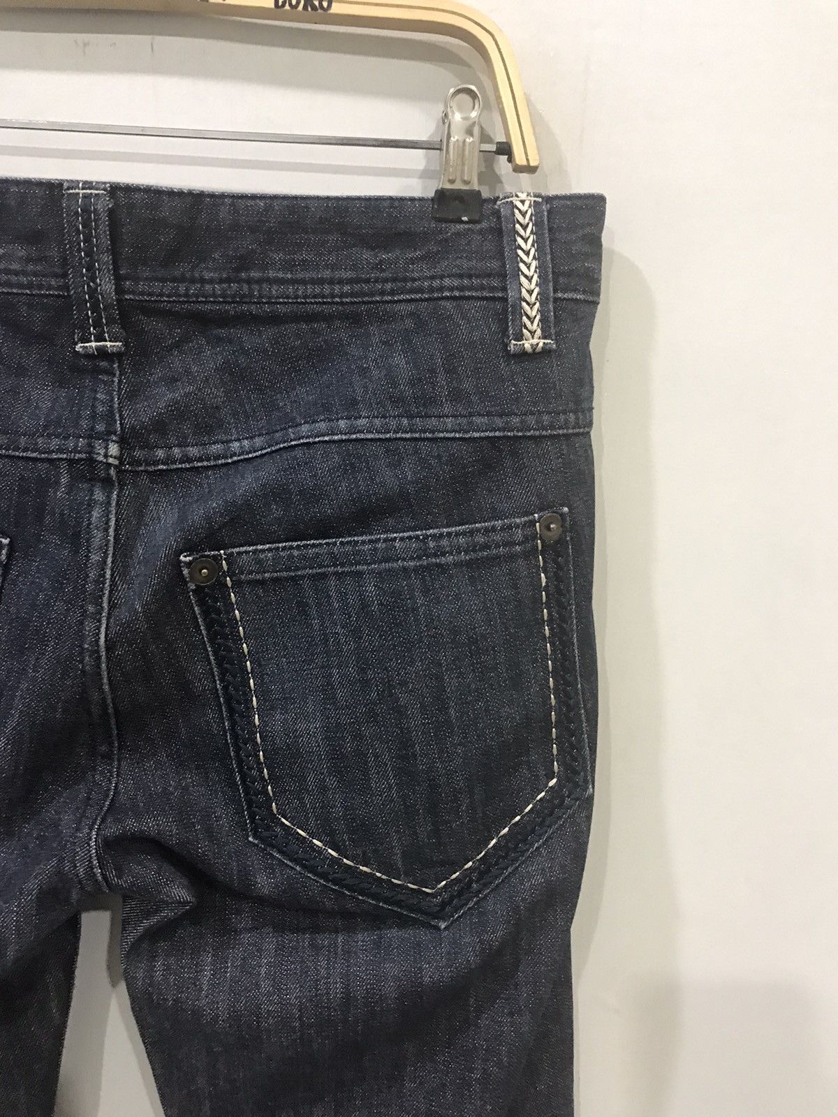 Designer PIN BALL Japan Ultra Rare Raw Stitches Denim Size US 34 / EU 50 - 8 Thumbnail