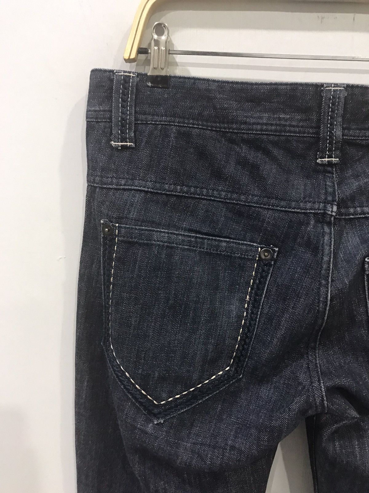 Designer PIN BALL Japan Ultra Rare Raw Stitches Denim Size US 34 / EU 50 - 9 Thumbnail