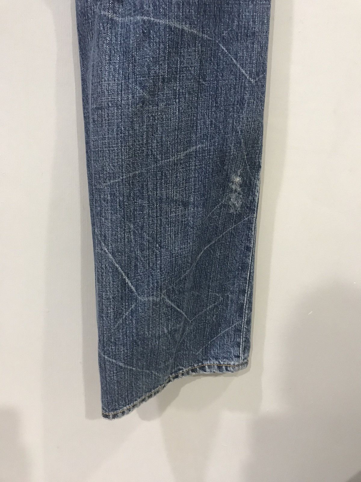 Designer × Japanese Brand CO&LU Japan Distressed SpellOut Denim Size US 32 / EU 48 - 16 Thumbnail
