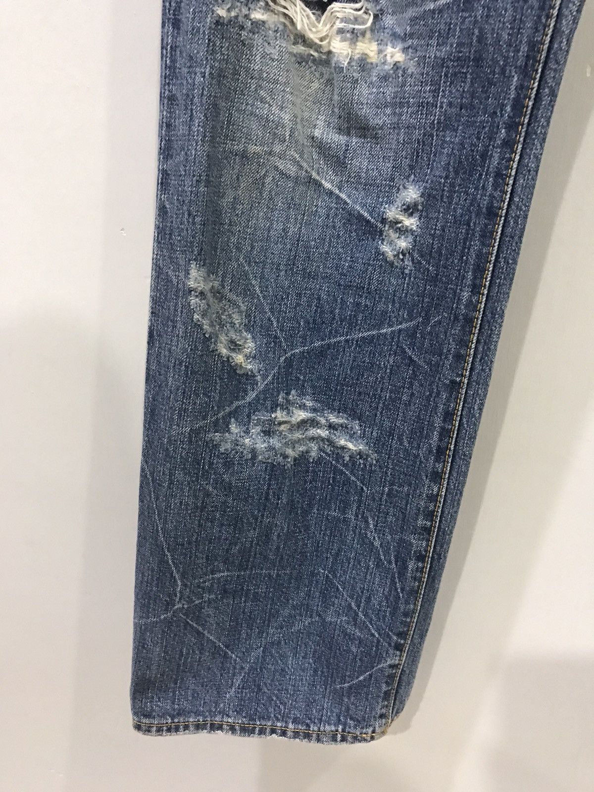 Designer × Japanese Brand CO&LU Japan Distressed SpellOut Denim Size US 32 / EU 48 - 9 Thumbnail