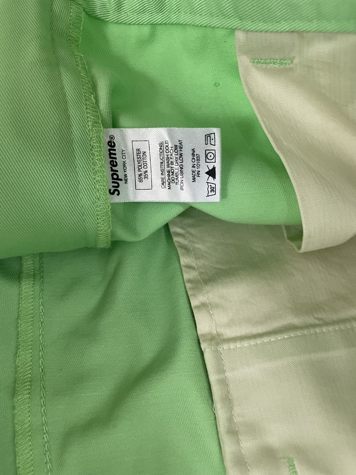 Supreme UNWORN* SUPREME Chinos mint 34 Size US 34 / EU 50 - 3 Thumbnail