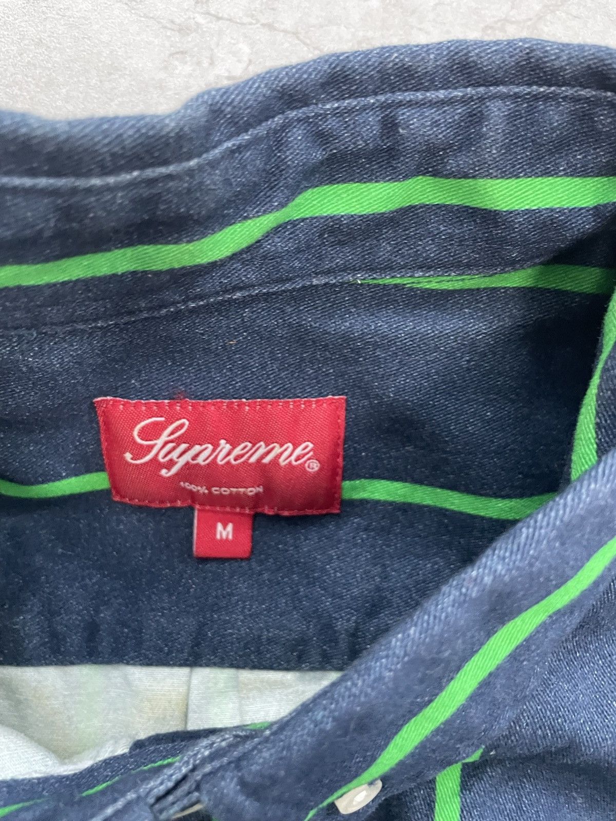 Supreme SUPREME Stripes shirt M Size US M / EU 48-50 / 2 - 6 Thumbnail
