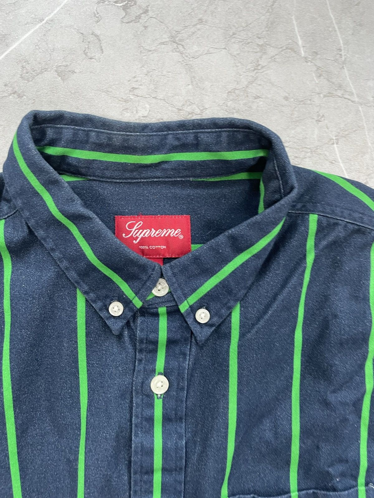 Supreme SUPREME Stripes shirt M Size US M / EU 48-50 / 2 - 5 Thumbnail