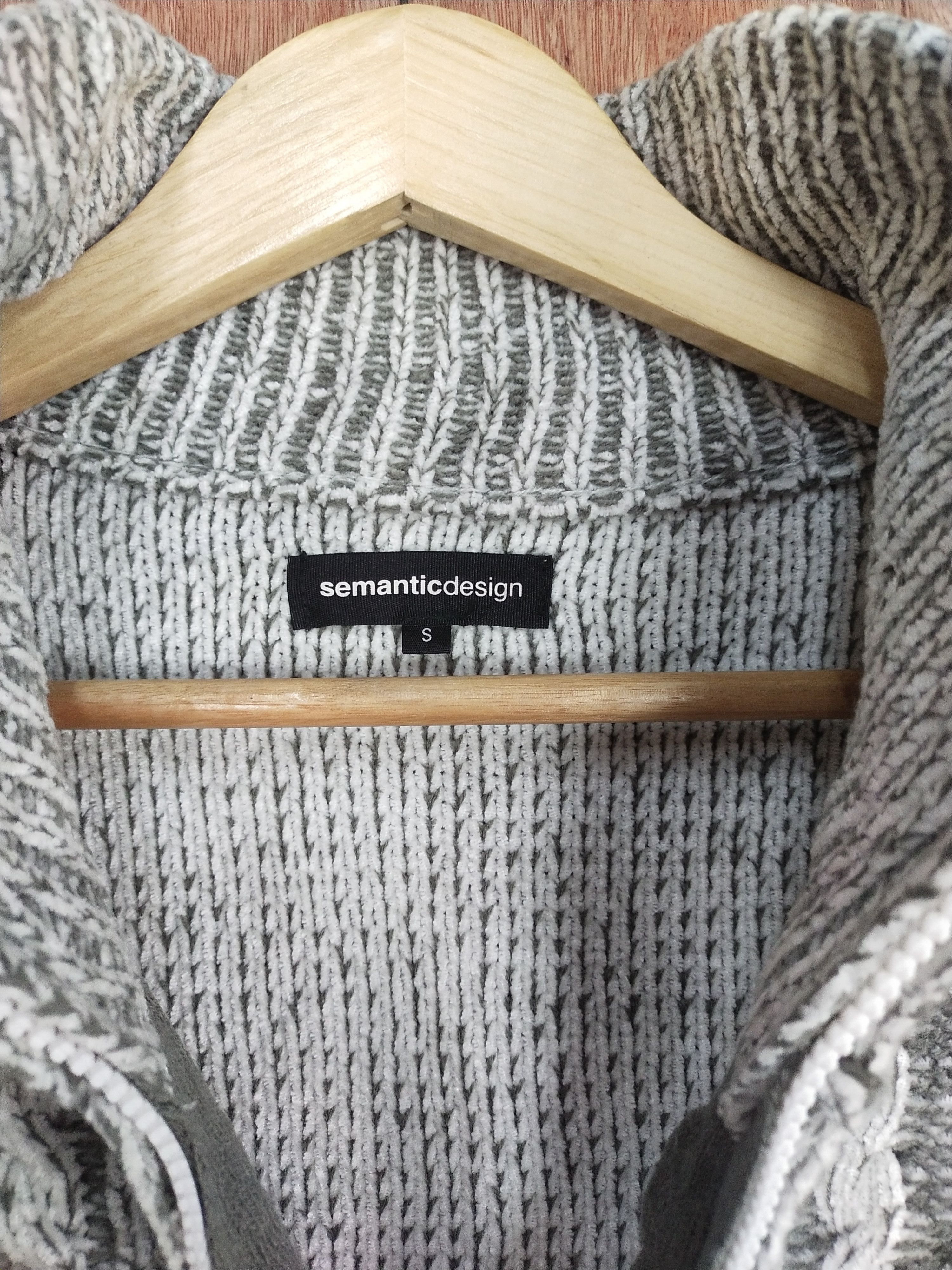 semanticdesign Semantic Design distressed ripped cable knitwear #H296 Size US S / EU 44-46 / 1 - 8 Thumbnail