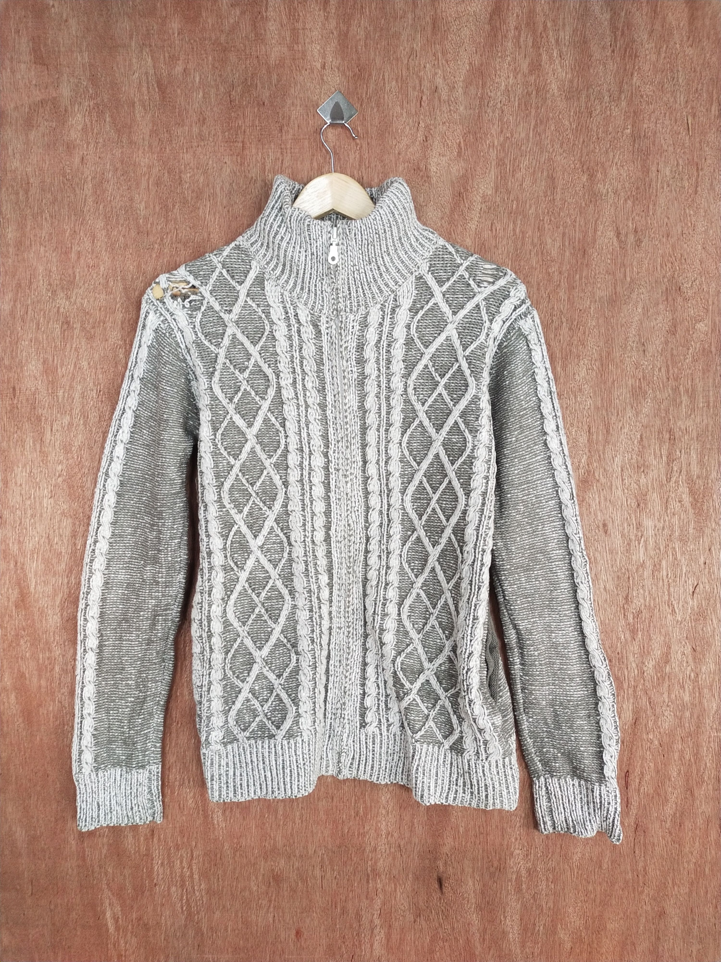 semanticdesign Semantic Design distressed ripped cable knitwear #H296 Size US S / EU 44-46 / 1 - 1 Thumbnail