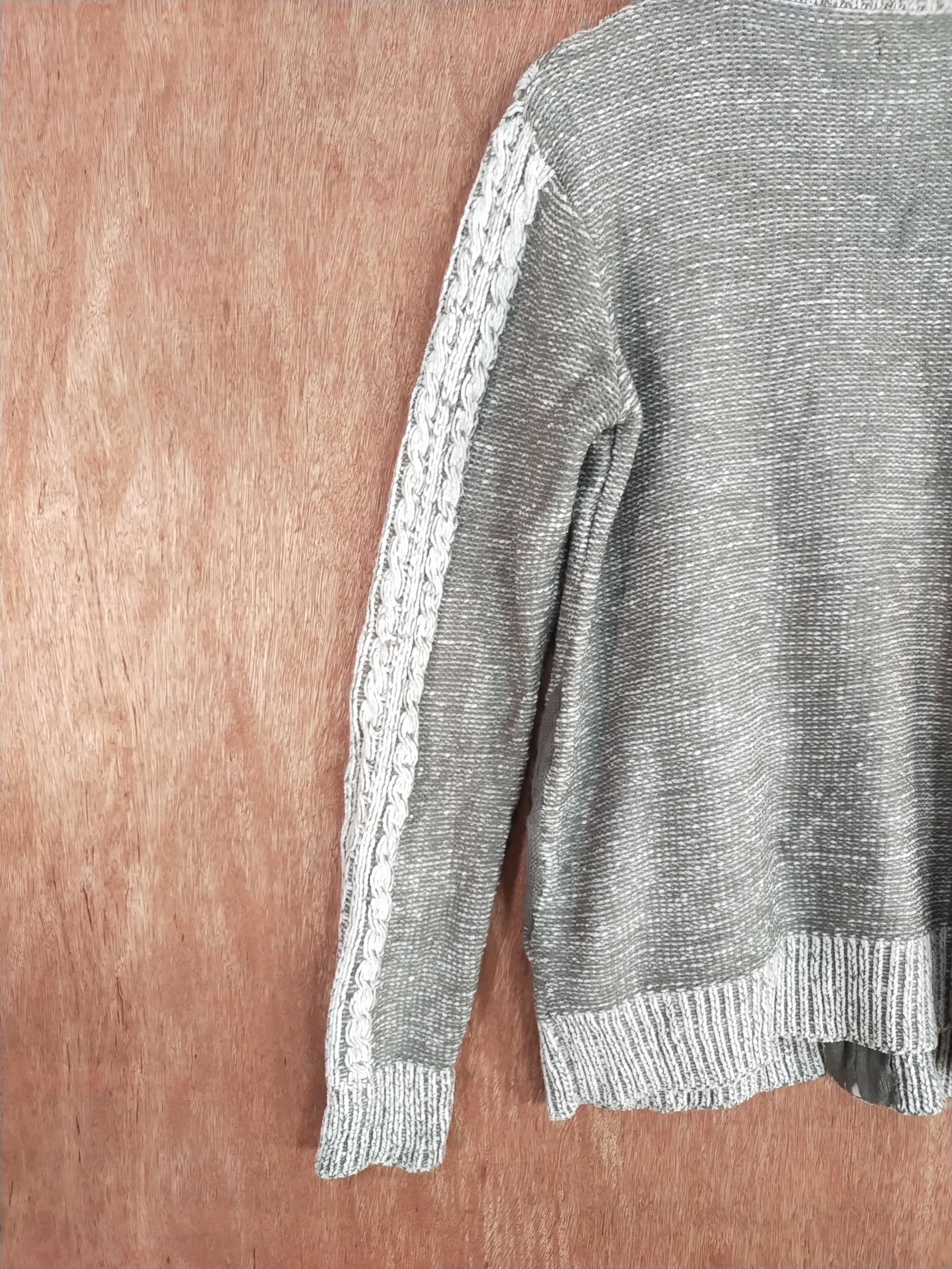 semanticdesign Semantic Design distressed ripped cable knitwear #H296 Size US S / EU 44-46 / 1 - 12 Thumbnail