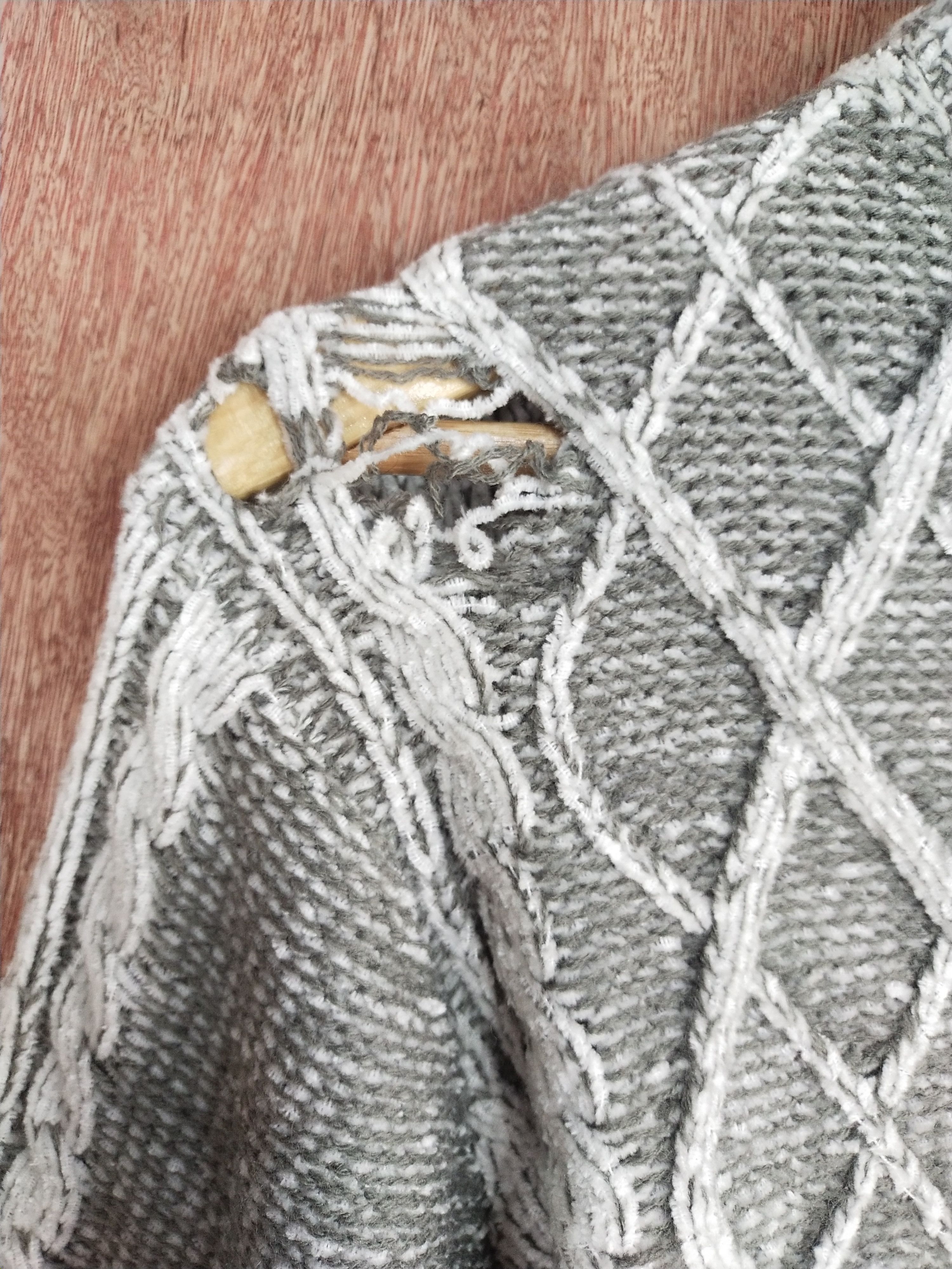 semanticdesign Semantic Design distressed ripped cable knitwear #H296 Size US S / EU 44-46 / 1 - 5 Thumbnail