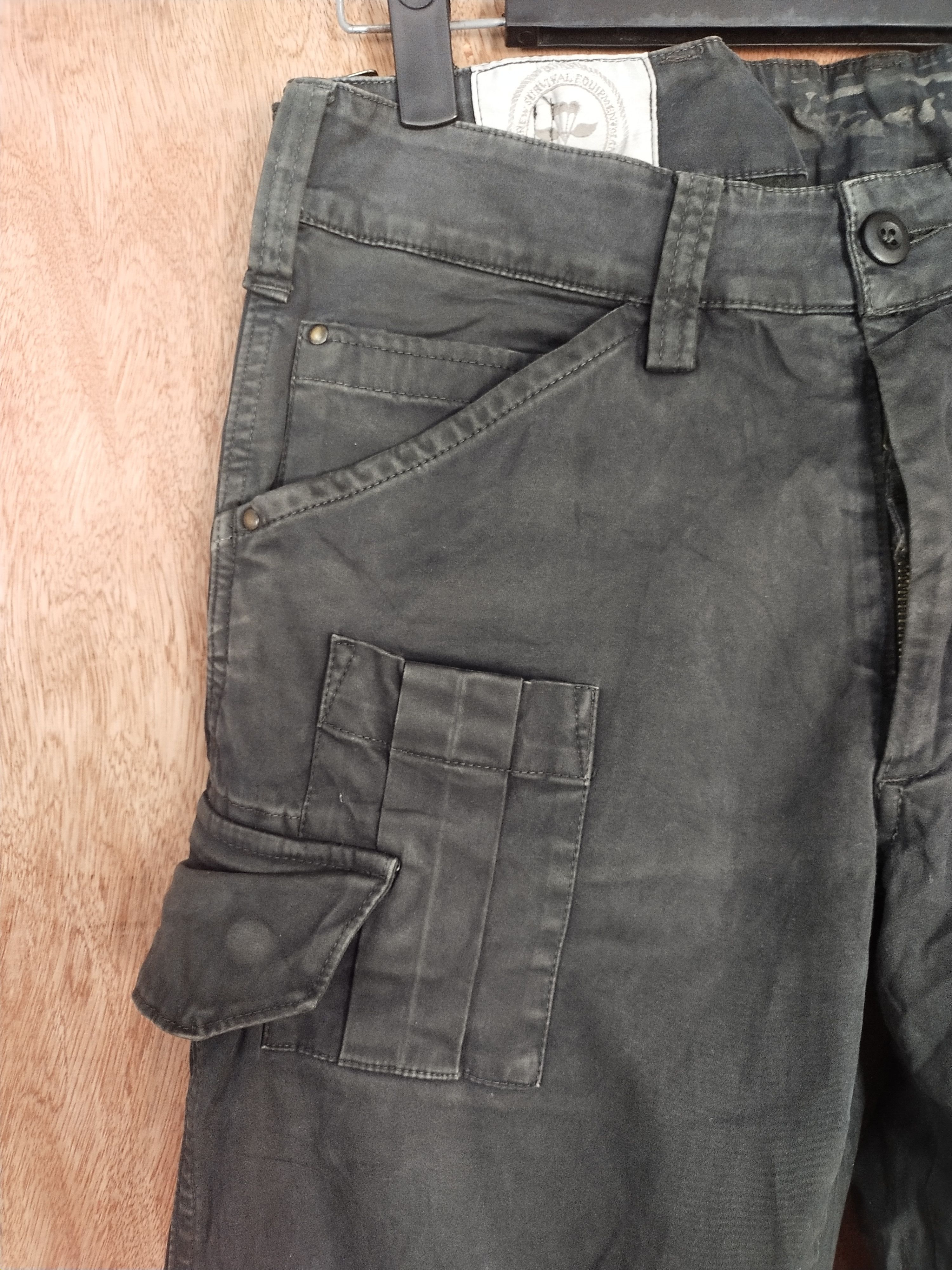 Japanese Brand Mason's black multipocket tactical cargo pants #H297 Size US 30 / EU 46 - 6 Thumbnail