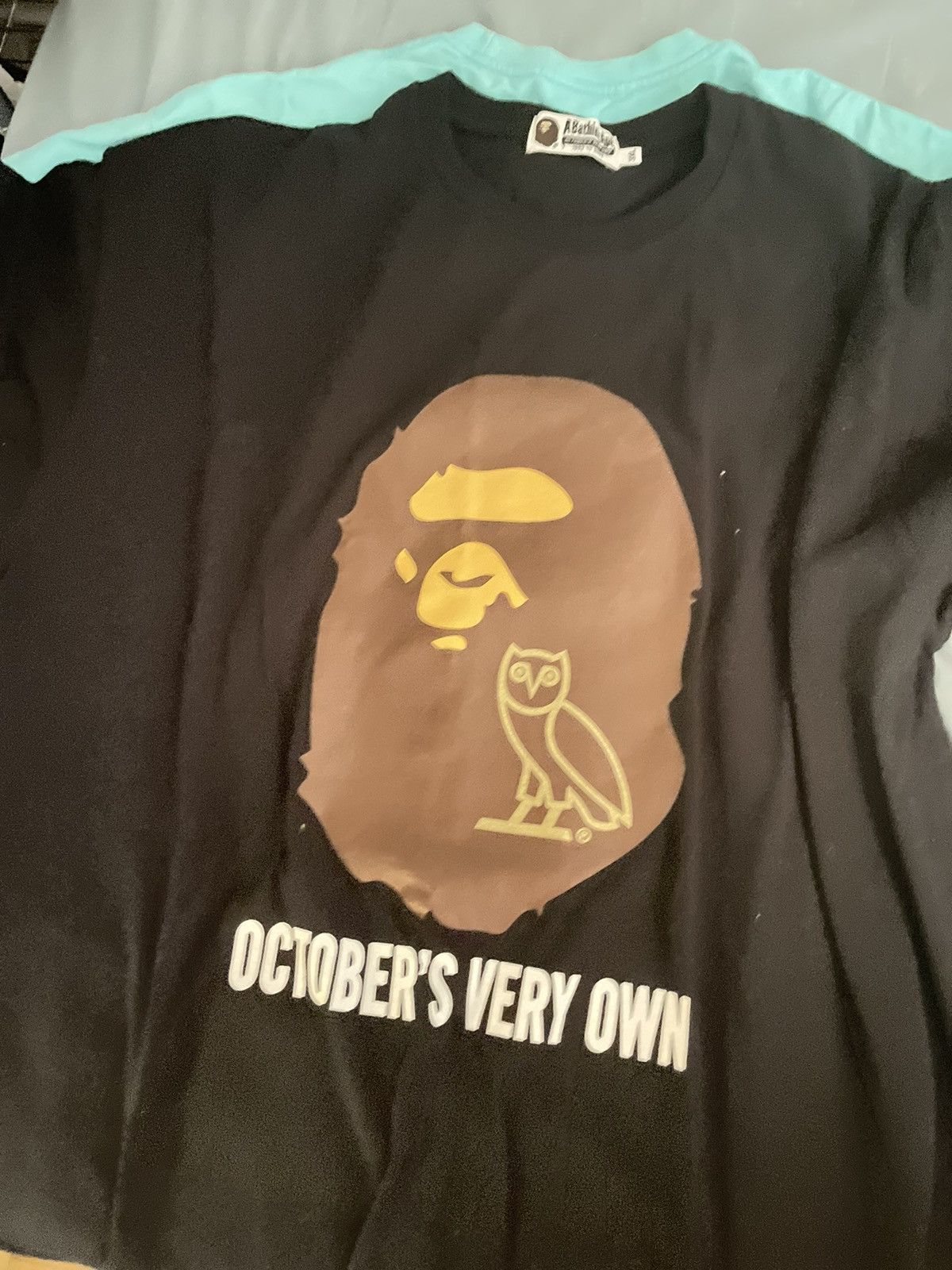 Bape × October's Very Own Bape x OVO Ape Head Tee Size US XXL / EU 58 / 5 - 2 Thumbnail