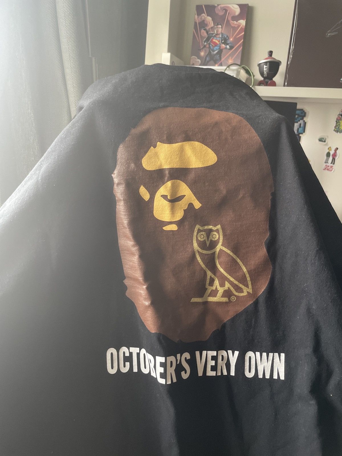 Bape × October's Very Own Bape x OVO Ape Head Tee Size US XXL / EU 58 / 5 - 3 Thumbnail