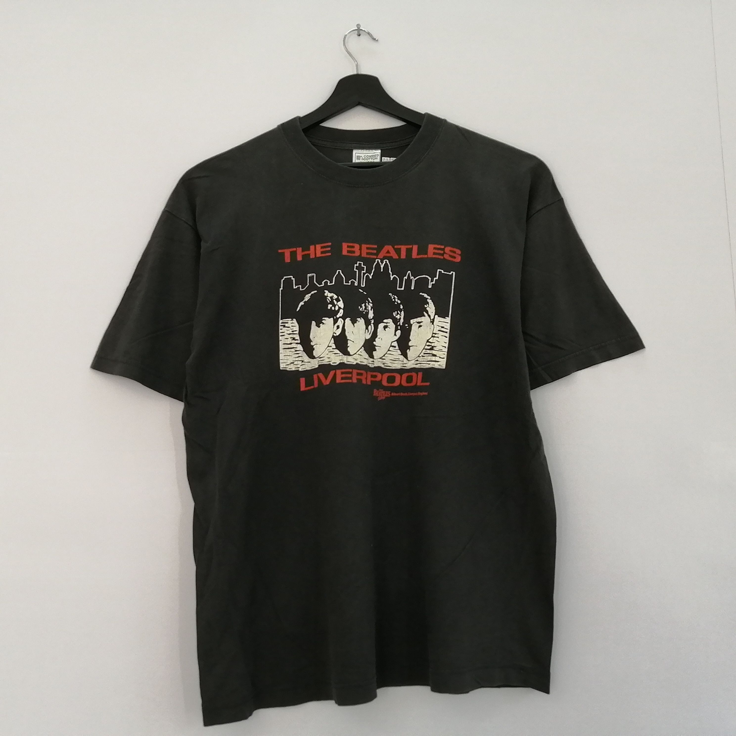 BEATLES VINTAGE-RARE-LIVERPOOL shops T-SHIRT-LG